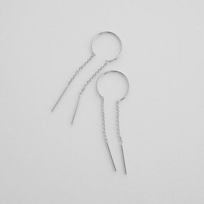 Threader Drop Bar Earrings