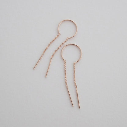 Threader Drop Bar Earrings