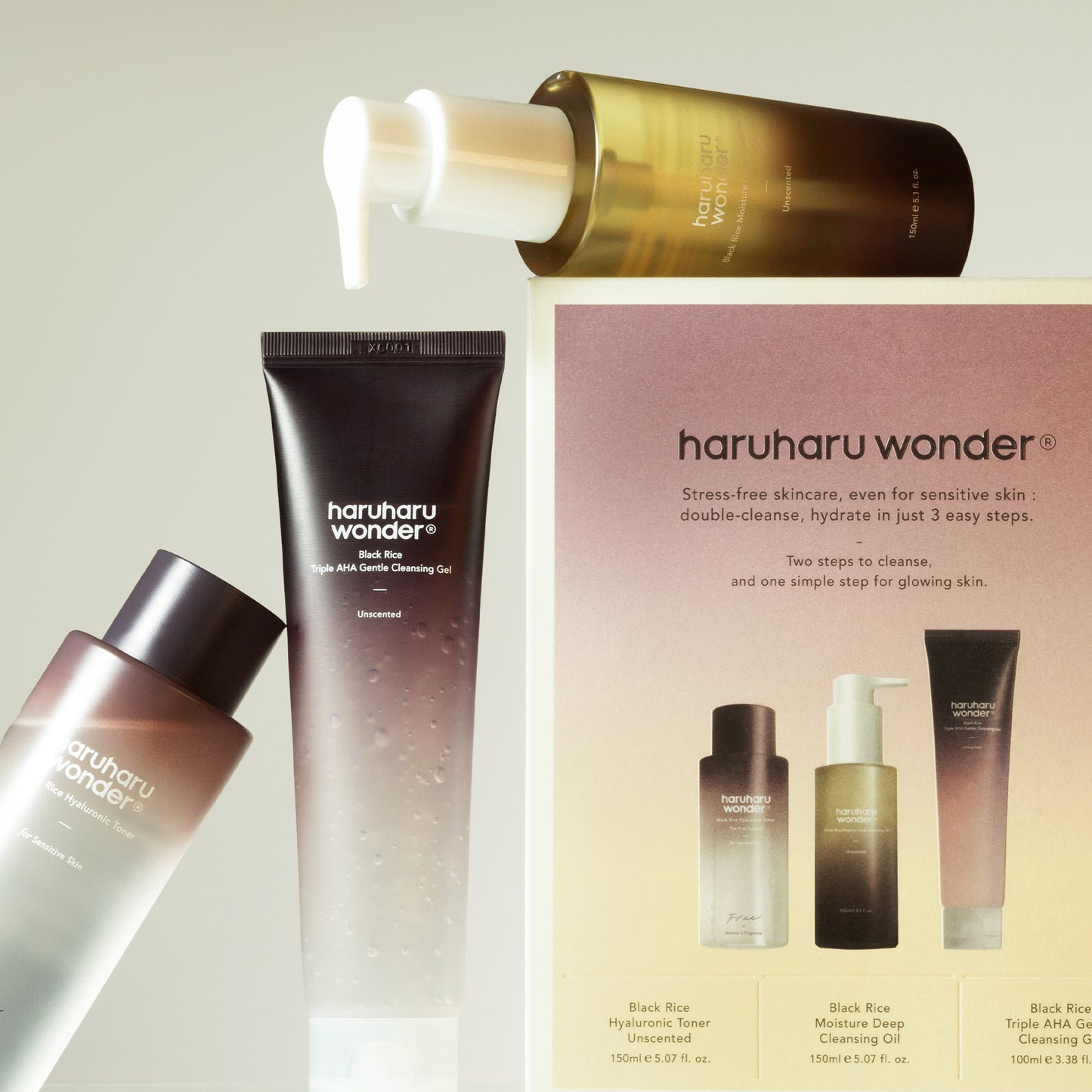 Haruharuwonder Cleanse & Glow set