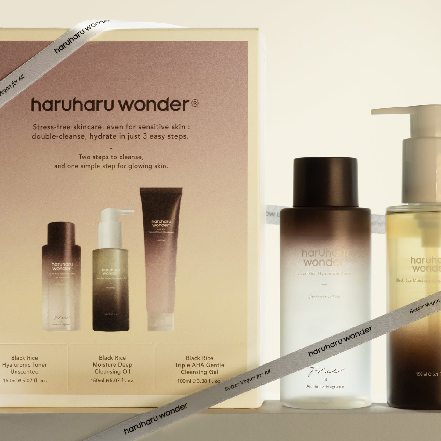 Haruharuwonder Cleanse & Glow set