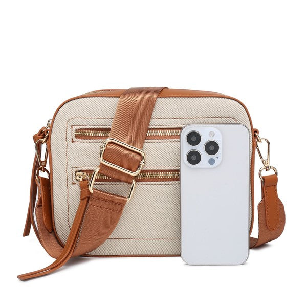 Small crossbody purse contrast color