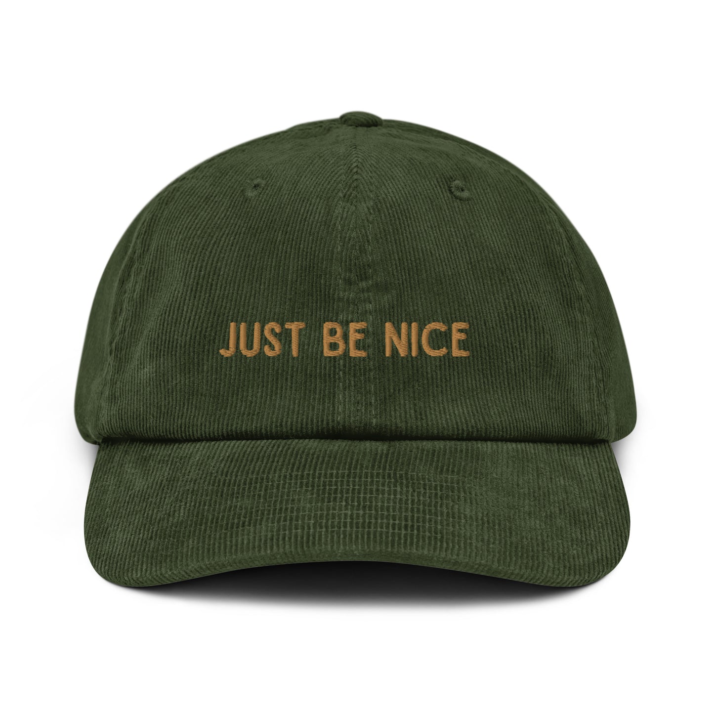 Just Be Nice corduroy hat