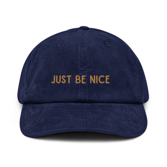 Just Be Nice 코듀로이 모자