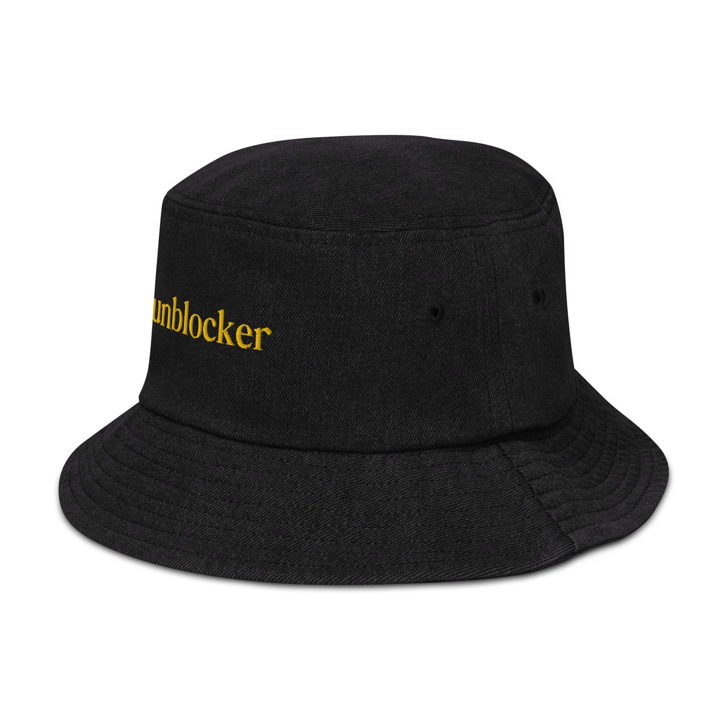 Esthetician approved, " Sunblocker" Denim bucket hat