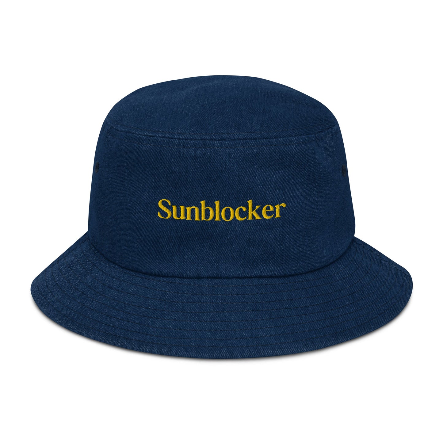 Esthetician approved, " Sunblocker" Denim bucket hat