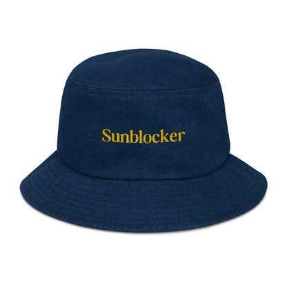 Esthetician approved, " Sunblocker" Denim bucket hat