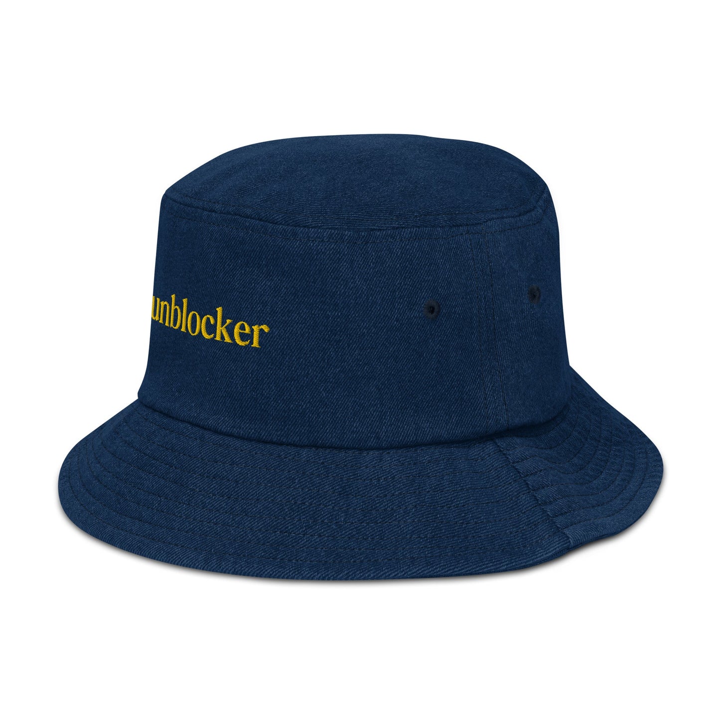 Esthetician approved, " Sunblocker" Denim bucket hat