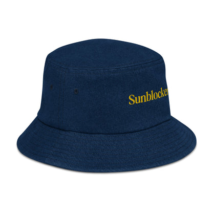 Esthetician approved, " Sunblocker" Denim bucket hat