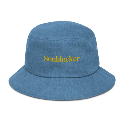 Esthetician approved, " Sunblocker" Denim bucket hat