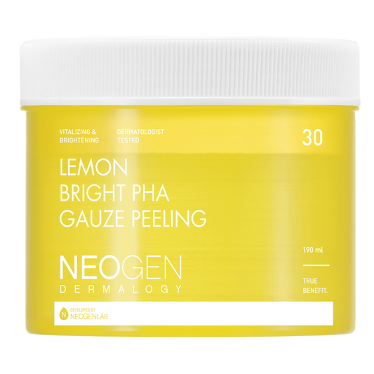 NeoGen DERMALOGY LEMON BRIGHT PHA GAUZE PEELING 190ML (30 PADS)