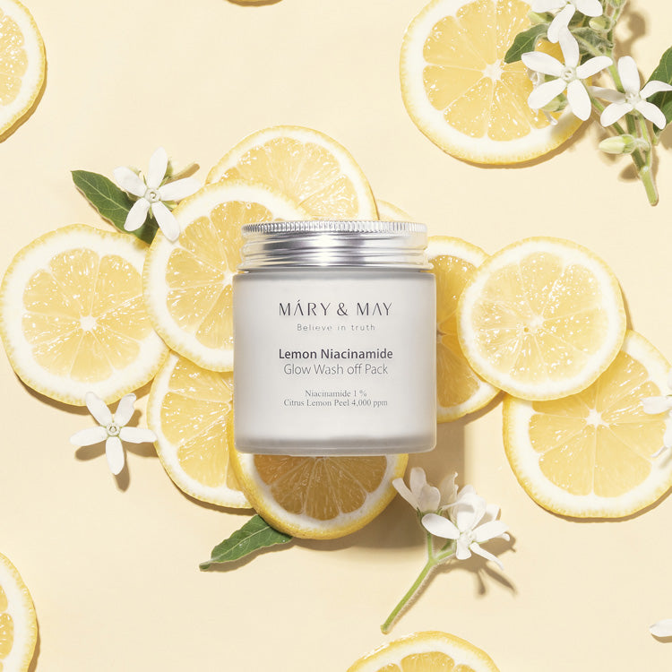 MARY&MAY Lemon Niacinamide Glow Wash Off Pack 125g